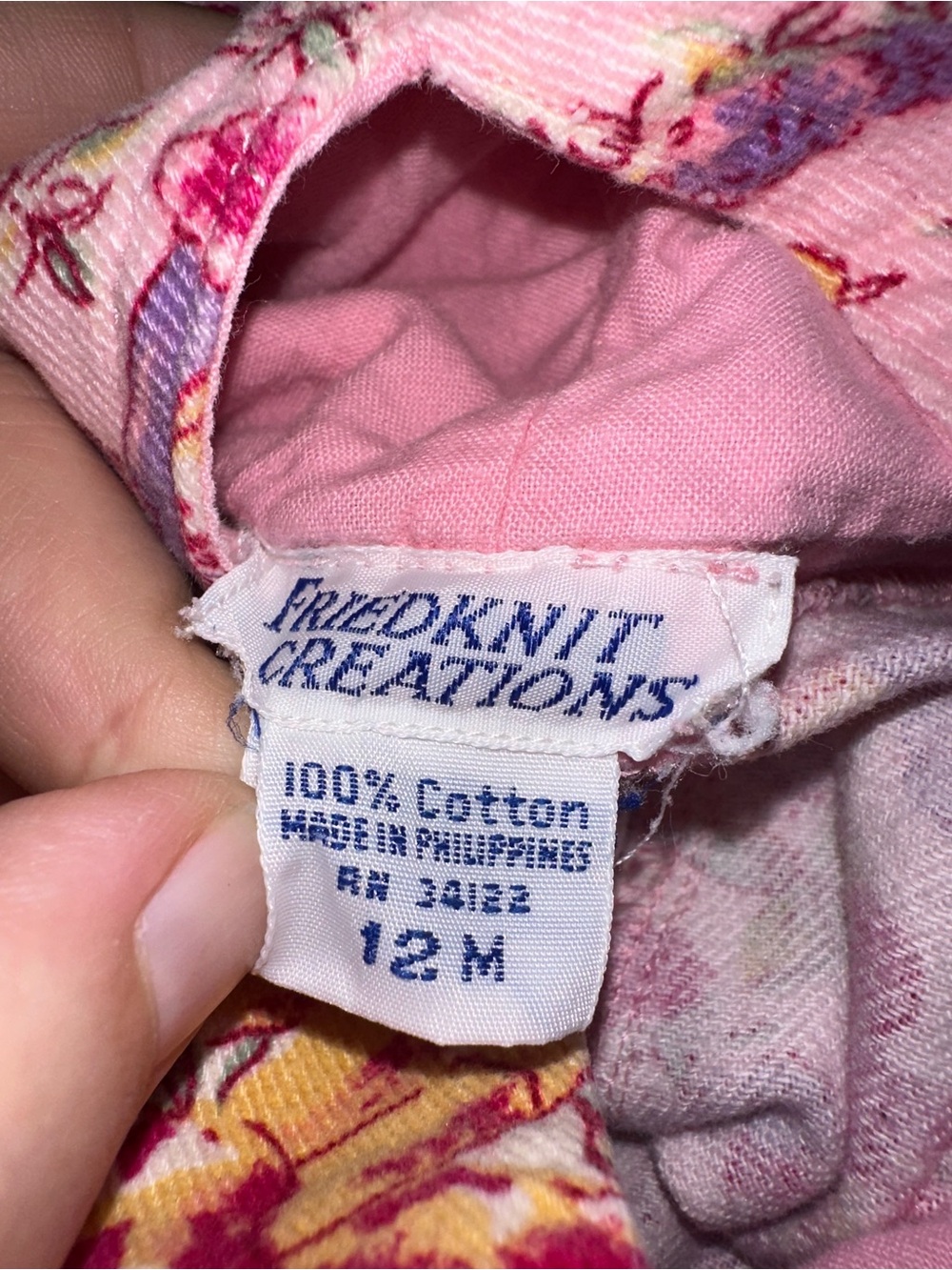 Vtg Cotton Fruit & Jam Print Overalls - Picture 5 of 8
